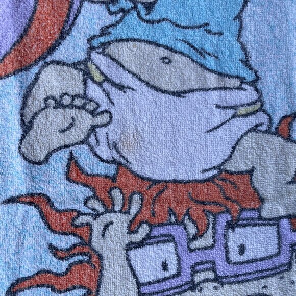 Vintage 90s Rugrats Nickelodeon Long Beach Bath Towel 29x55 - Picture 4 of 7